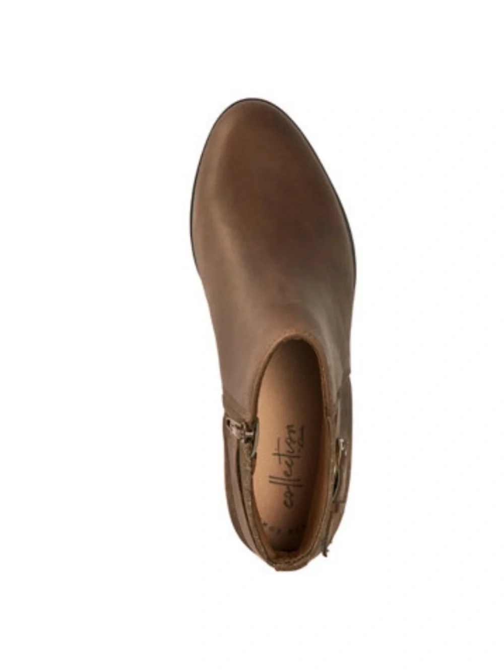 Clarks addiy kara olive leather bootie boots new in box 6.5 m